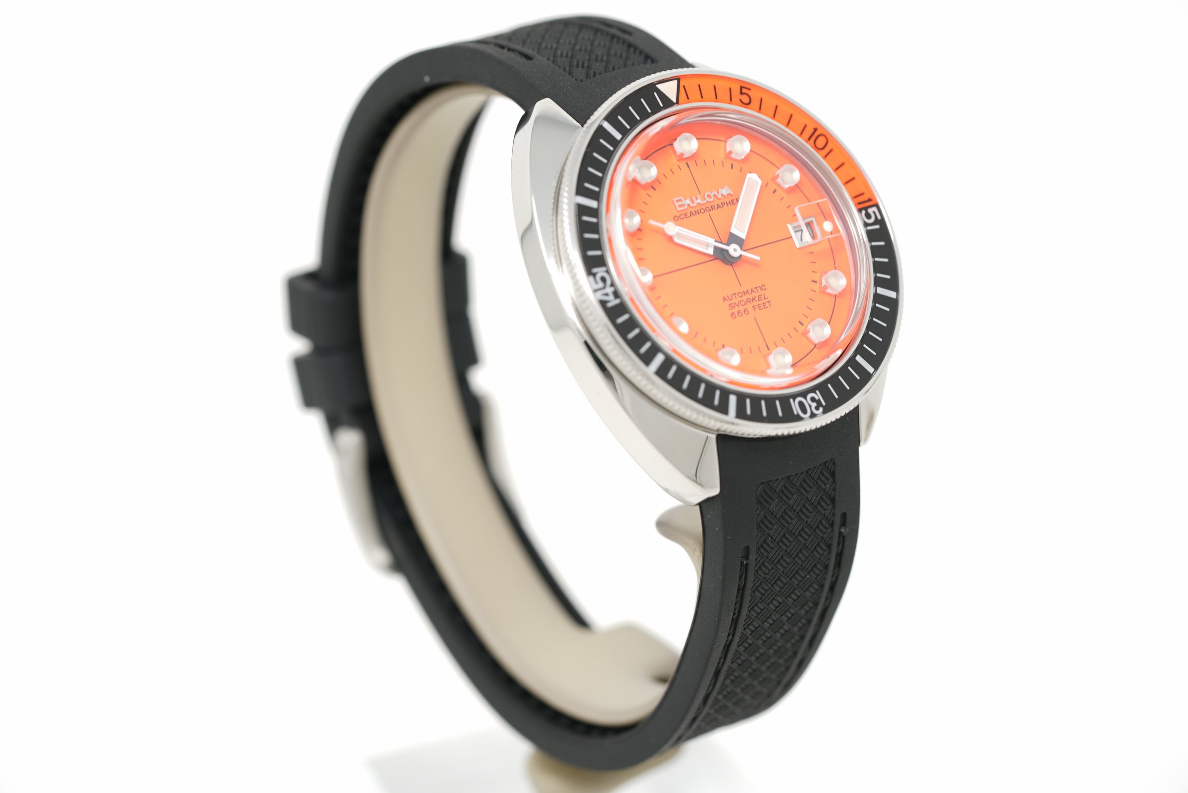 Pre-Owned Bulova Devil Diver Oceangrapher Orange 96B350