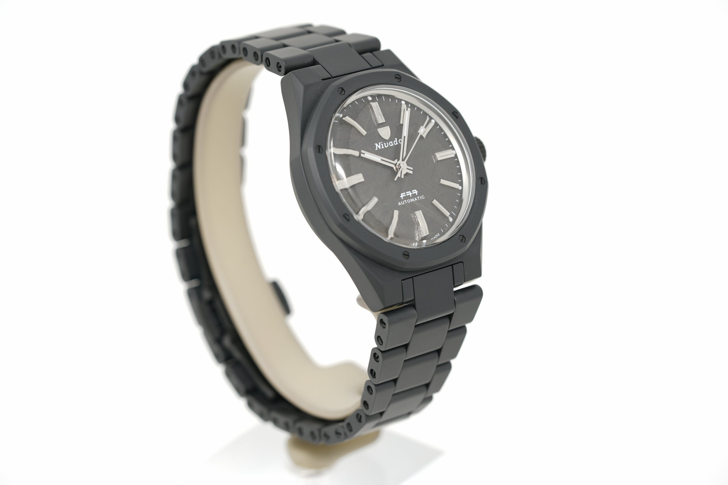 Pre-Owned Nivada Grenchen F77 Black Ceramic Meteorite MK1 LE 68020A77