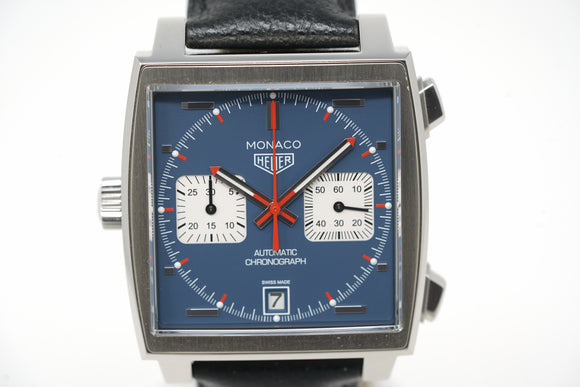 Pre-Owned Tag Heuer Monaco Chronograph Steve McQueen CAW211P.FC6356