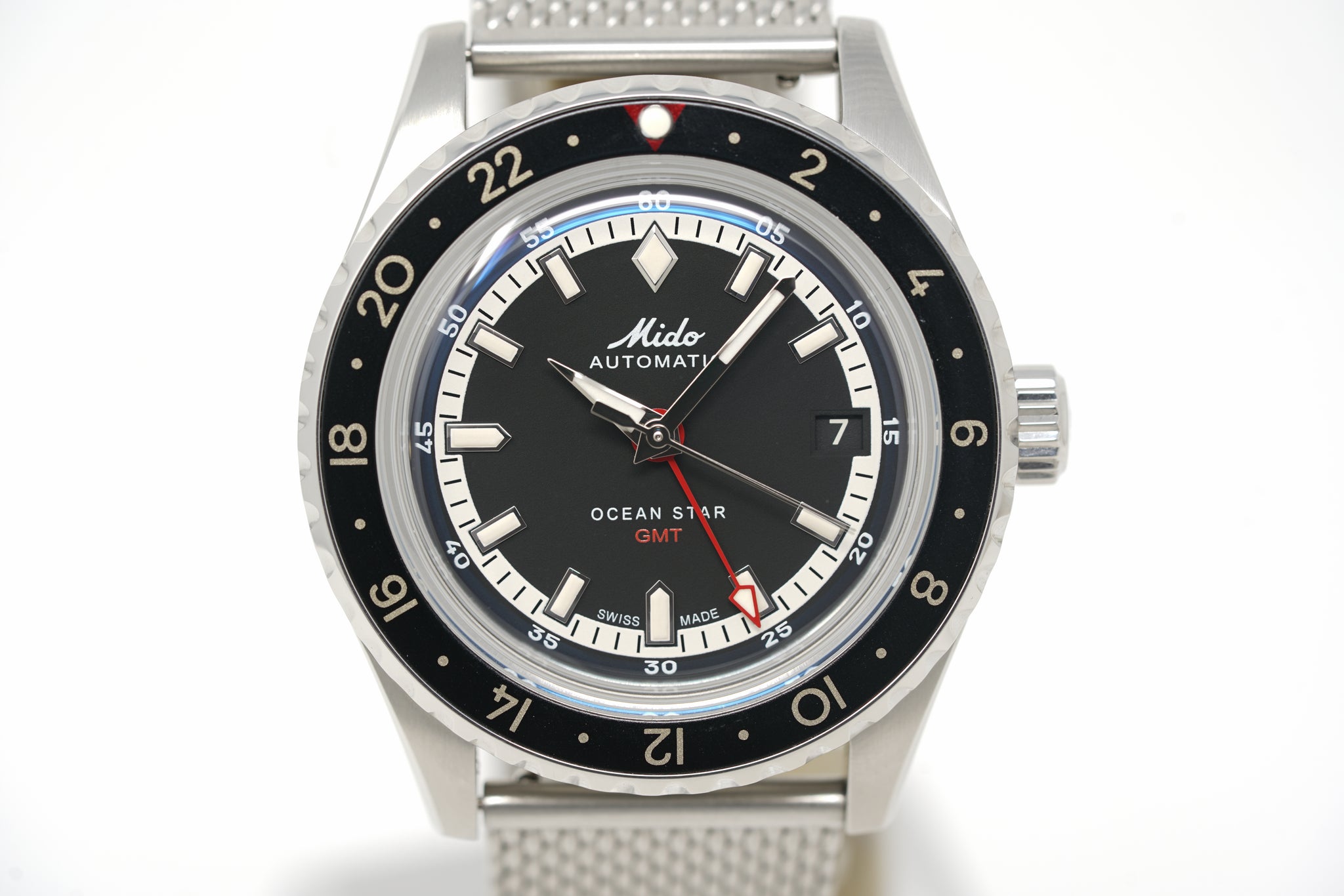 Pre-Owned Mido x Hodinkee Ocean Star GMT Limited M026.829.11 
