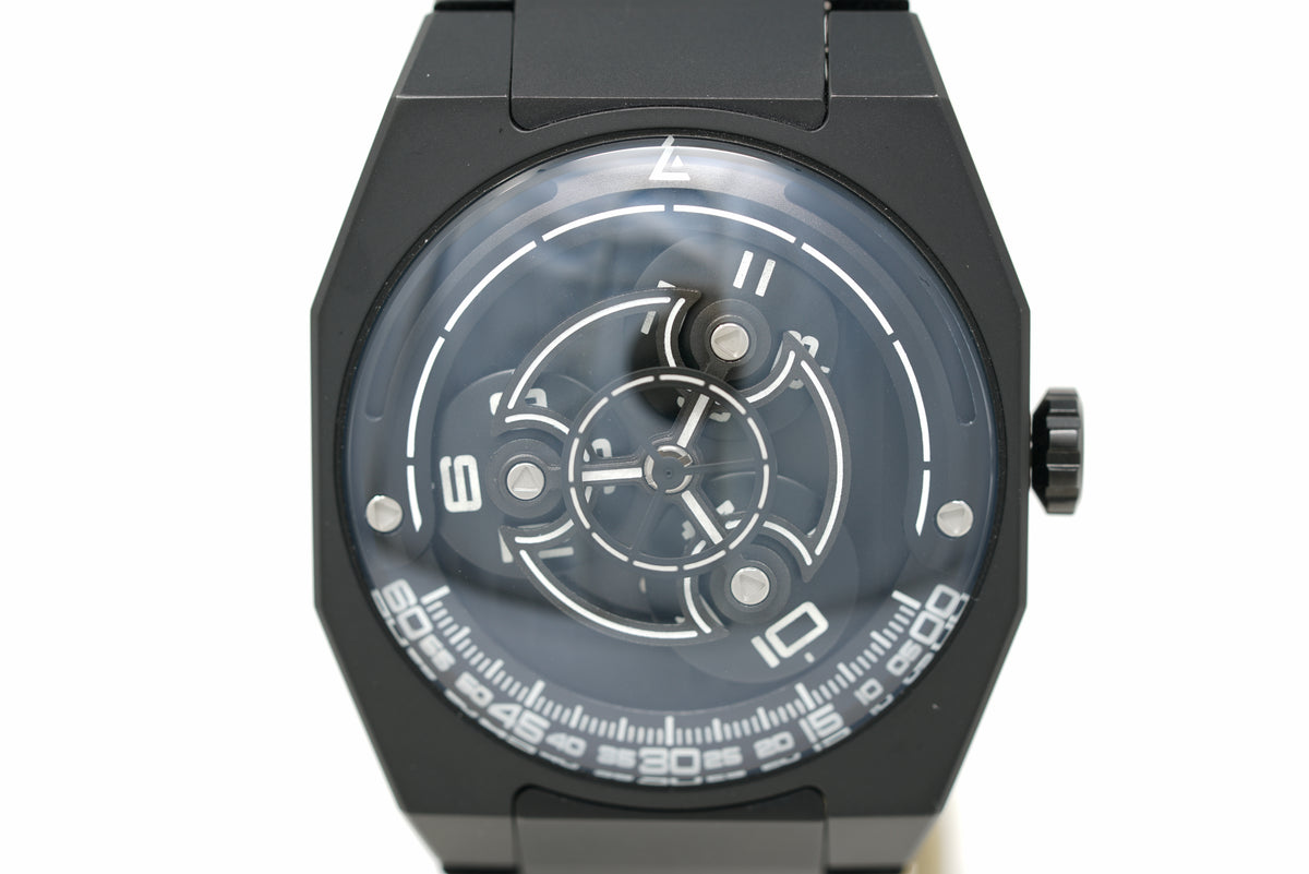 Pre-Owned Angles KOI-5 Wandering Hour Aero Black Automatic Limited