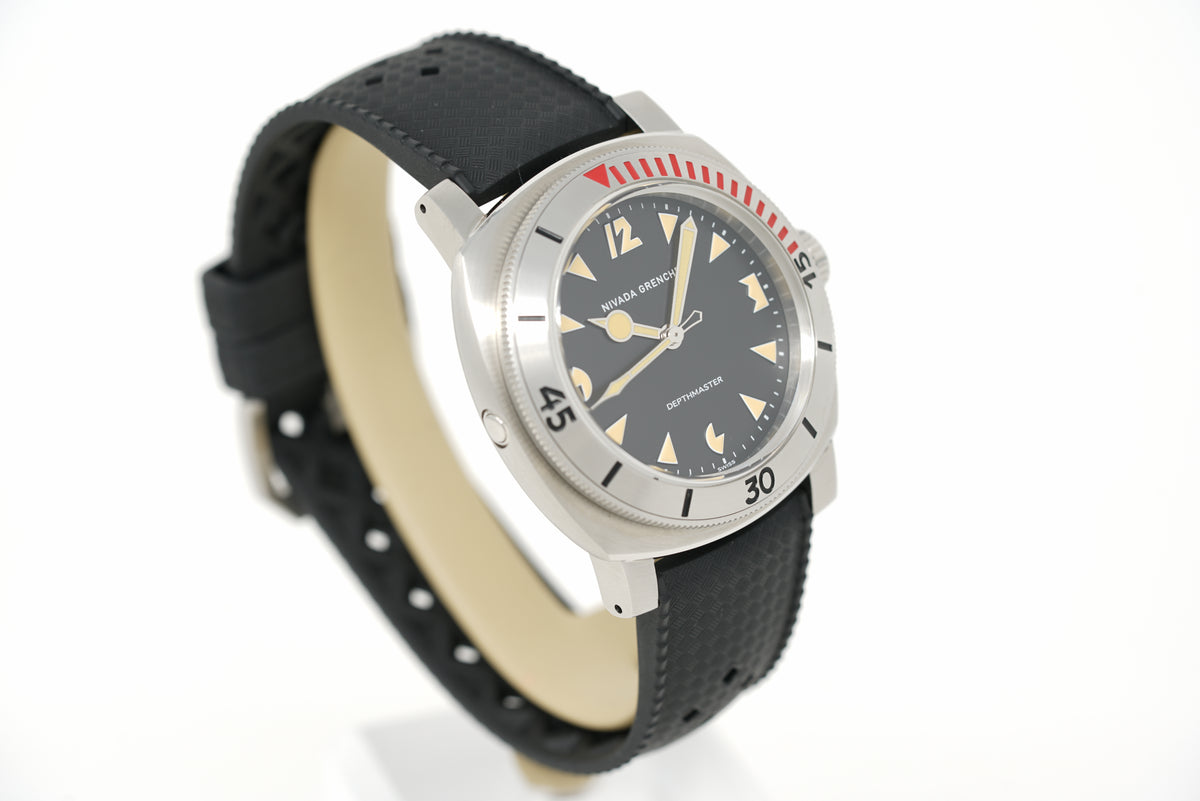 Pre-Owned Nivada Grenchen Art Deco "Pac-Man" Depthmaster 14200A01
