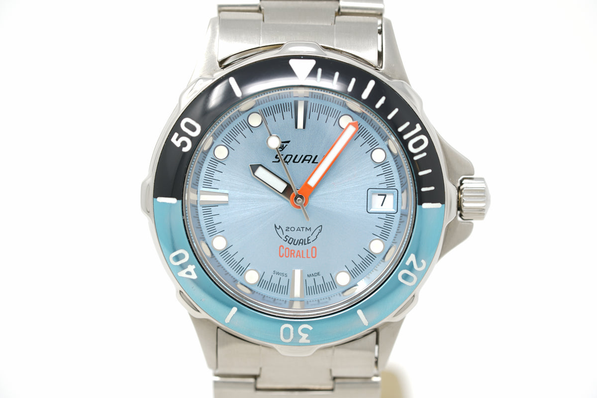 Pre-Owned Squale Corallo NOS 2008 Sky Blue CORALBICLB.AC