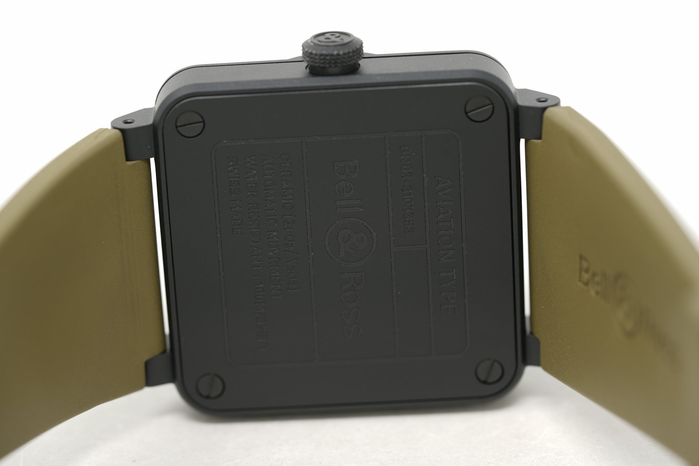 Pre-Owned Bell & Ross BR 03 Military Ceramic BR03A-MIL-CE/SRB