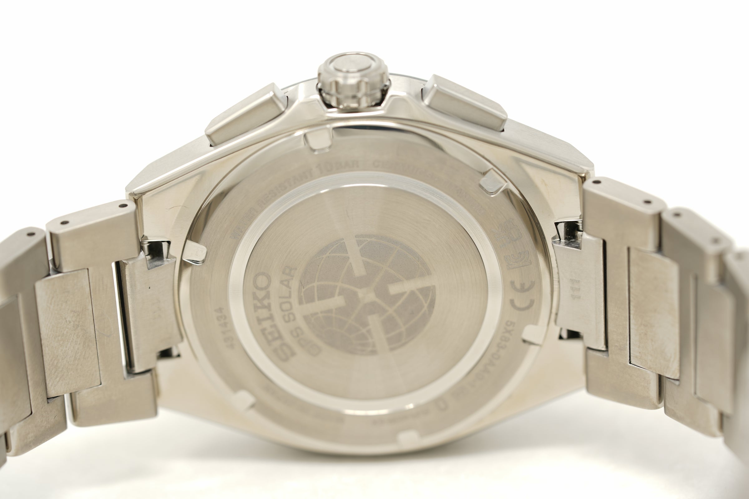 Pre-Owned Seiko Astron GPS Solar Dual Time Chronograph SSH151