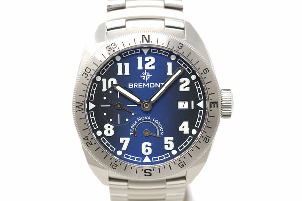 Pre-Owned Bremont Terra Nova Turning Bezel Power Reserve TN40-PWR-SS-BL-B