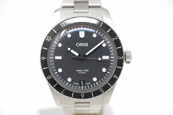 Pre-Owned Oris Divers Sixty-Five 12H Cal. 400 01 400 7772 4054-07 8 20 18