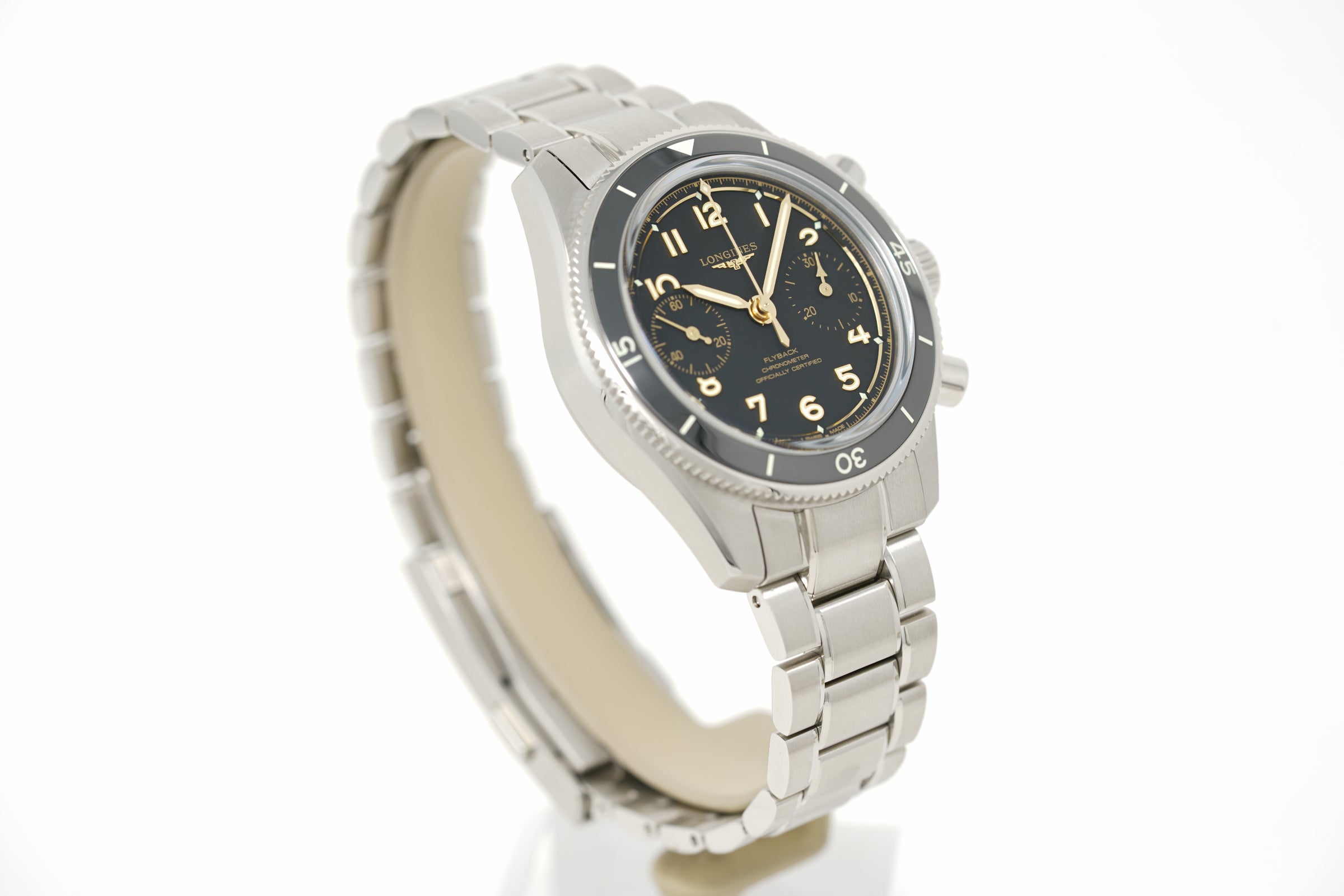 Pre-Owned Longines Spirit Pilot Flyback L3.721.4.53.6
