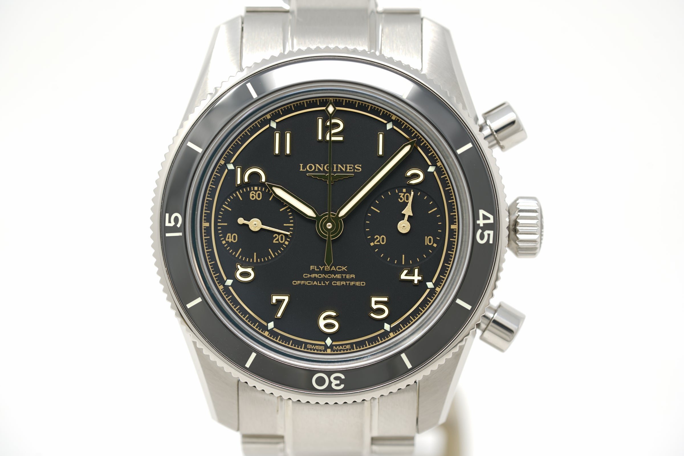 Pre-Owned Longines Spirit Pilot Flyback L3.721.4.53.6