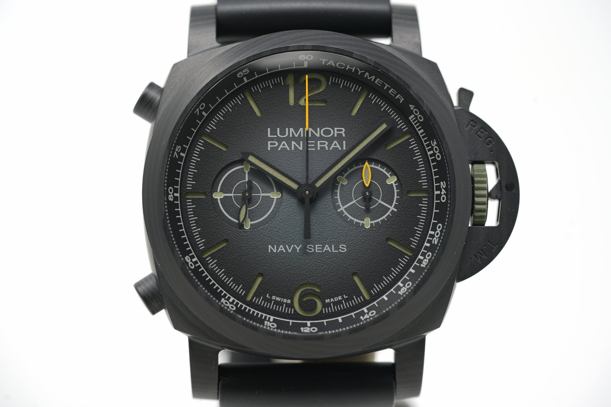 Pre Owned Panerai Luminor Chrono Carbotech Navy SEALs PAM01419 Z