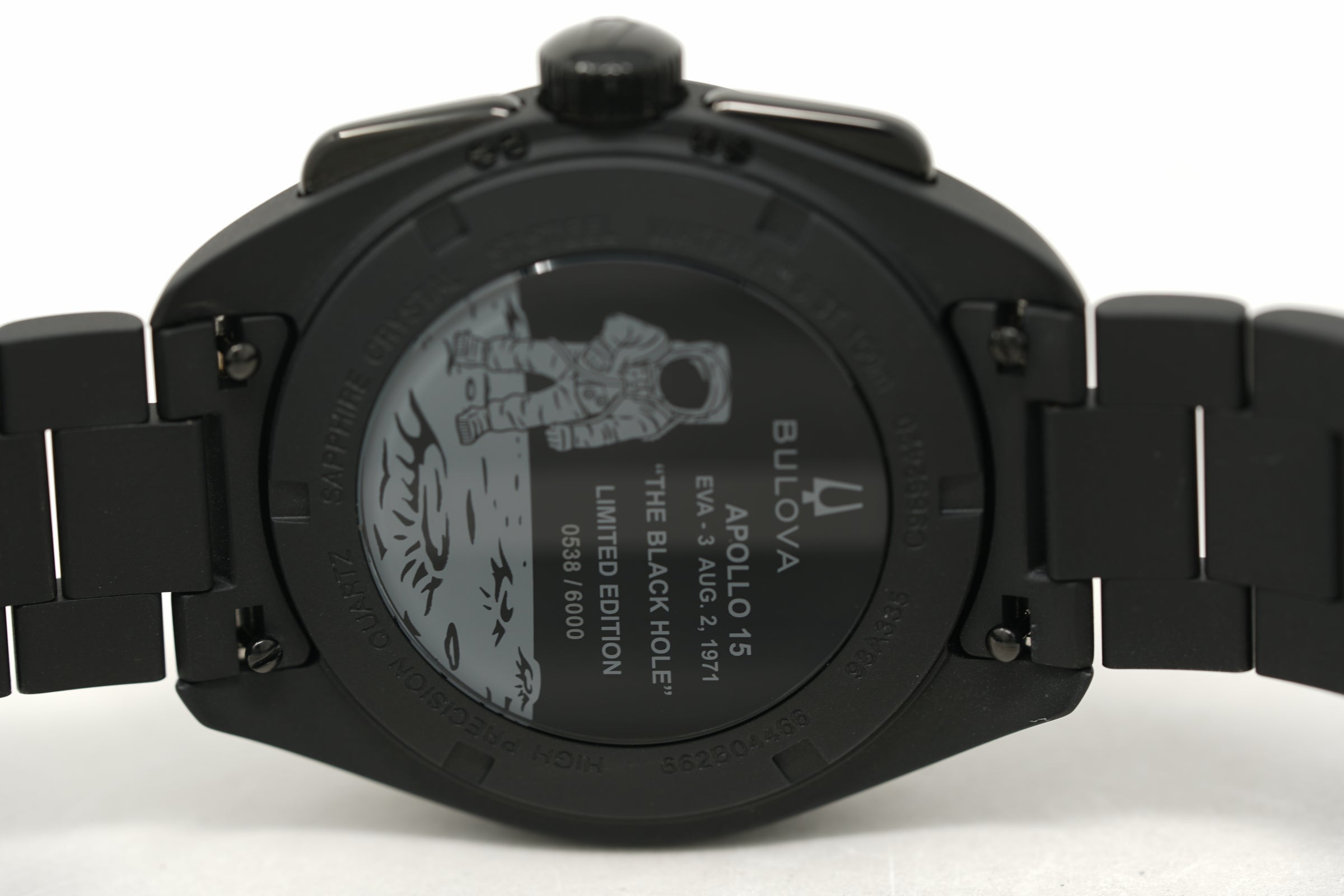 Pre-Owned Bulova Lunar Pilot Black Hole Limited Edition 98A335