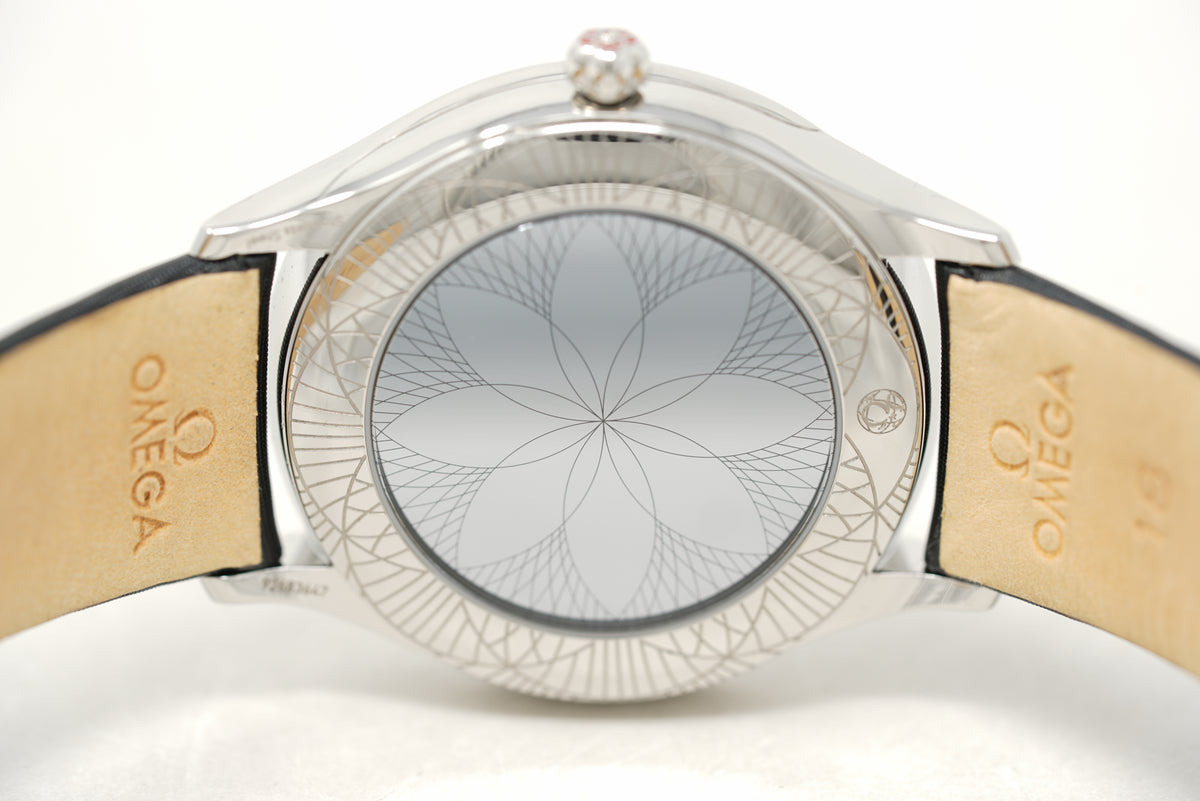 Pre-Owned Omega De Ville Trésor Steel Diamonds 428.17.36.60.05.001