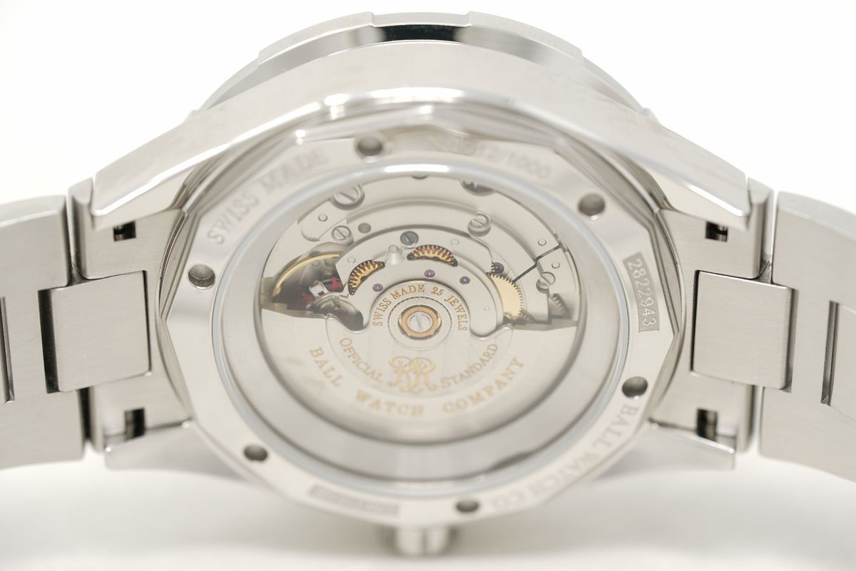 Pre-Owned Ball Roadmaster Challenger Moonphase DM3150B-S13J-BK