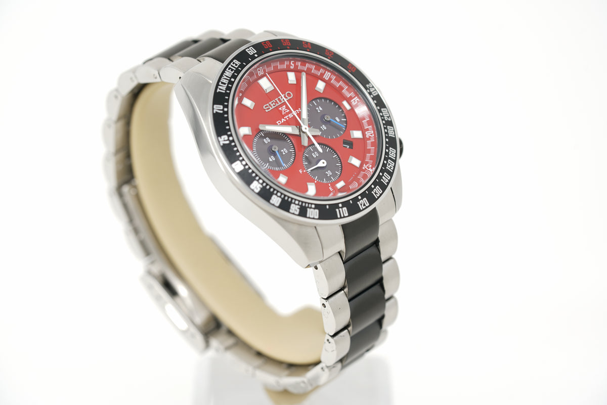 Pre-Owned Seiko Prospex Speedtimer Solar Chrono Datsun 240Z LE SBDL123