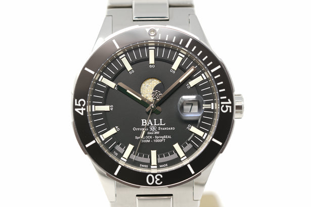 Pre-Owned Ball Roadmaster Challenger Moonphase DM3150B-S13J-BK