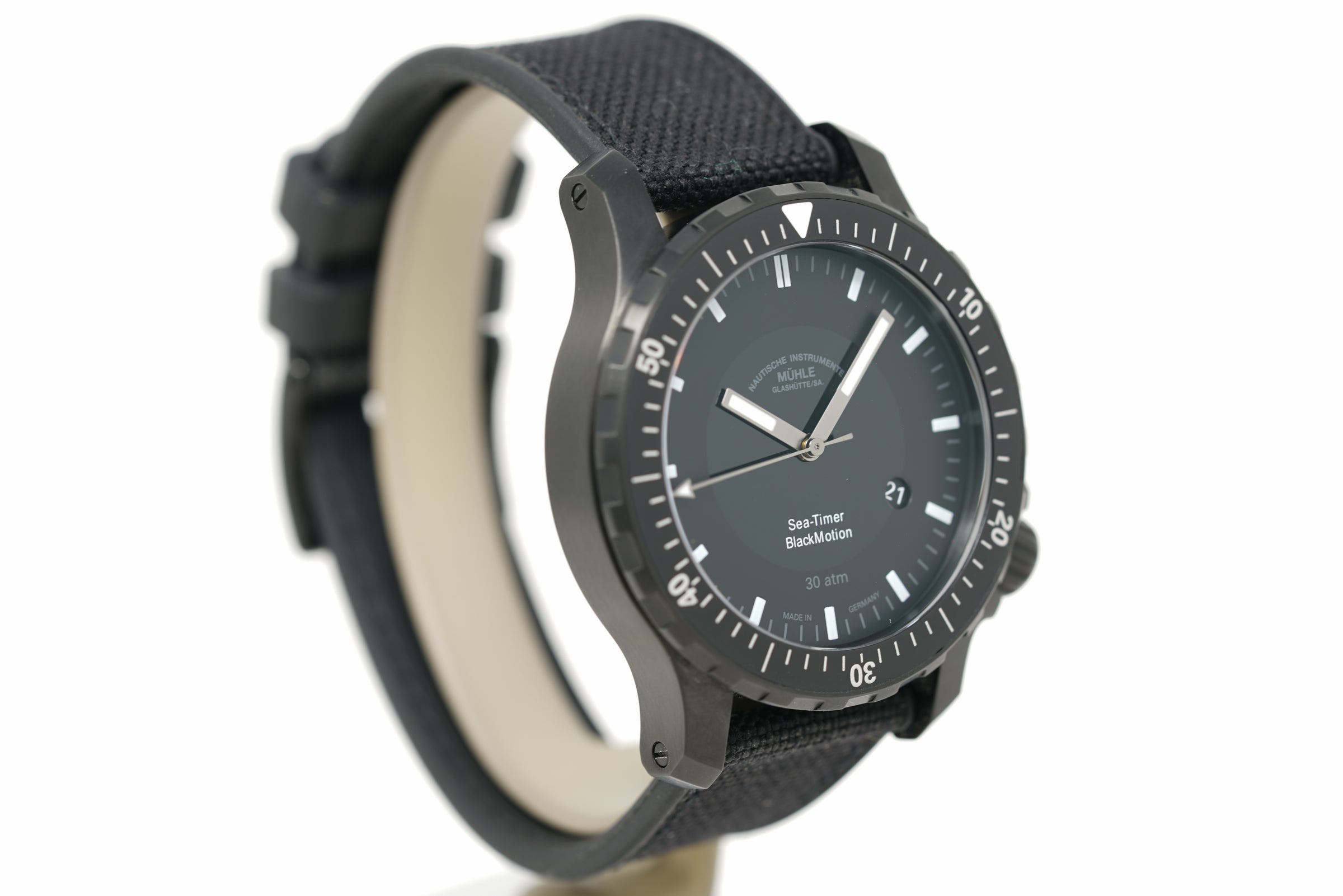 Pre-Owned Mühle Glashütte Sea-Timer BlackMotion M1-41-83-NB