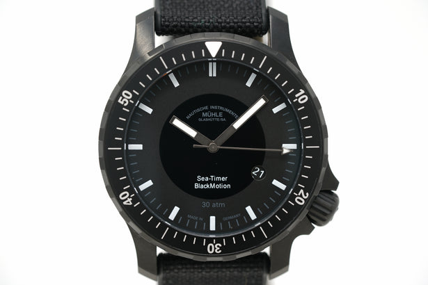 Pre-Owned Mühle Glashütte Sea-Timer BlackMotion M1-41-83-NB