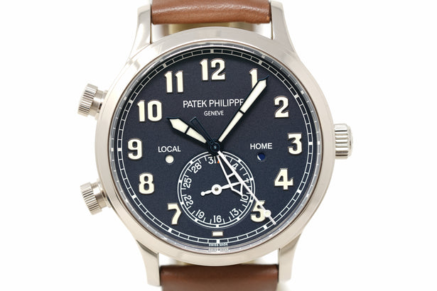 Pre-Owned Patek Philippe Calatrava Pilot Travel Time 5524G-001