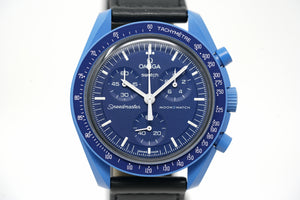 Pre-Owned Swatch x Omega Moonswatch Mission to Neptune SO33N100 – Topper  Fine Jewelers