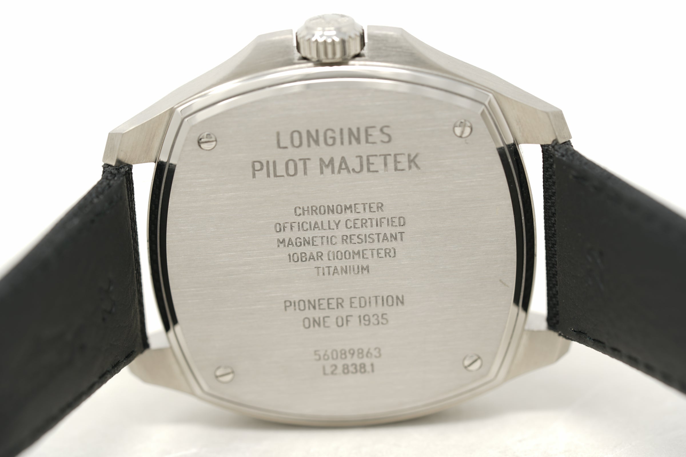 Pre-Owned Longines Pilot Majetek Pioneer Titanium LE L2.838.1.53.2