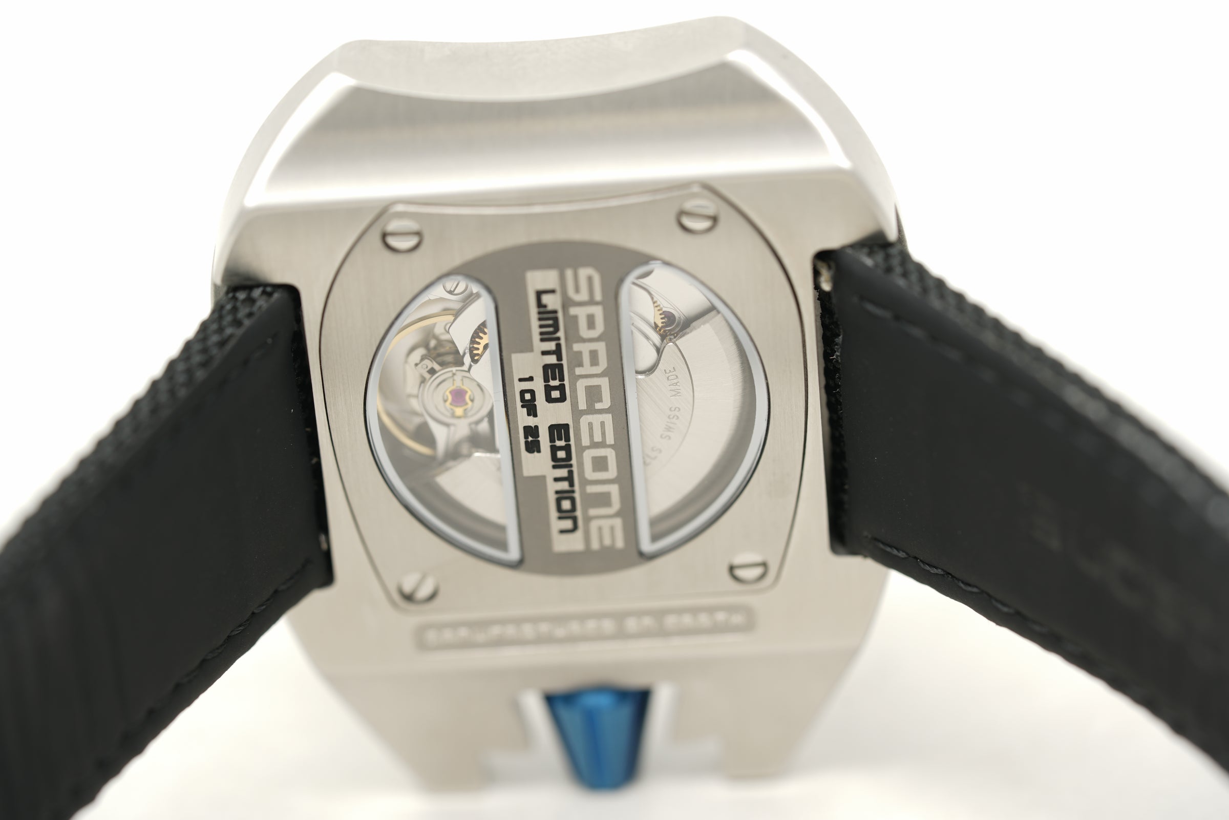 Pre-Owned SpaceOne Jumping Hour Steel Special Showroom Blue Edition