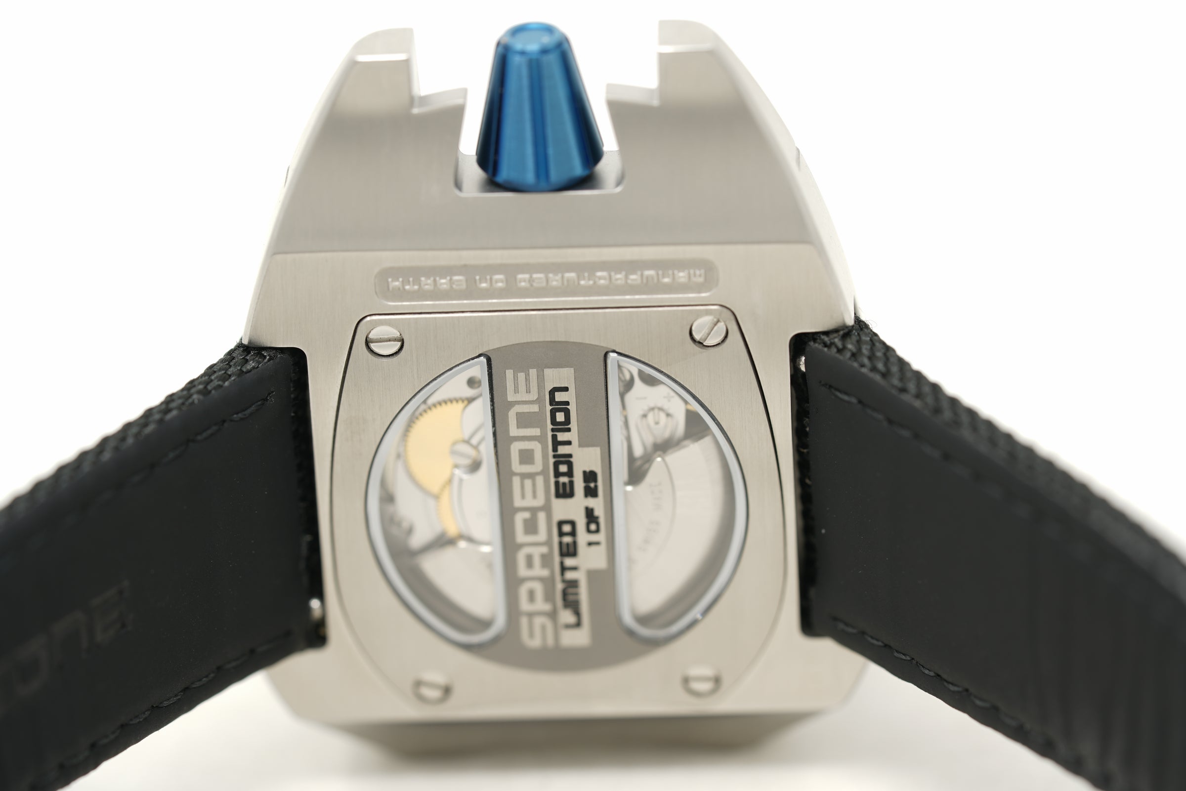 Pre-Owned SpaceOne Jumping Hour Steel Special Showroom Blue Edition