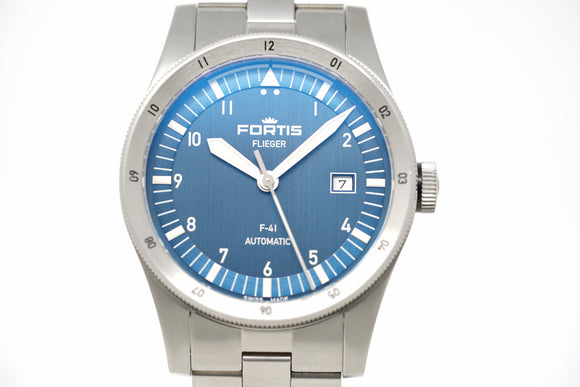 Pre-Owned Fortis Flieger F-41 Automatic Liberty Blue F4220024