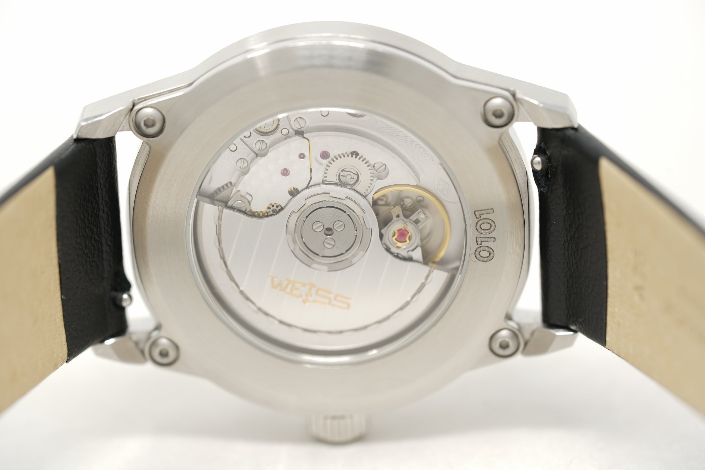 Pre-Owned Weiss 38mm Automatic Standard Issue Field with Date White