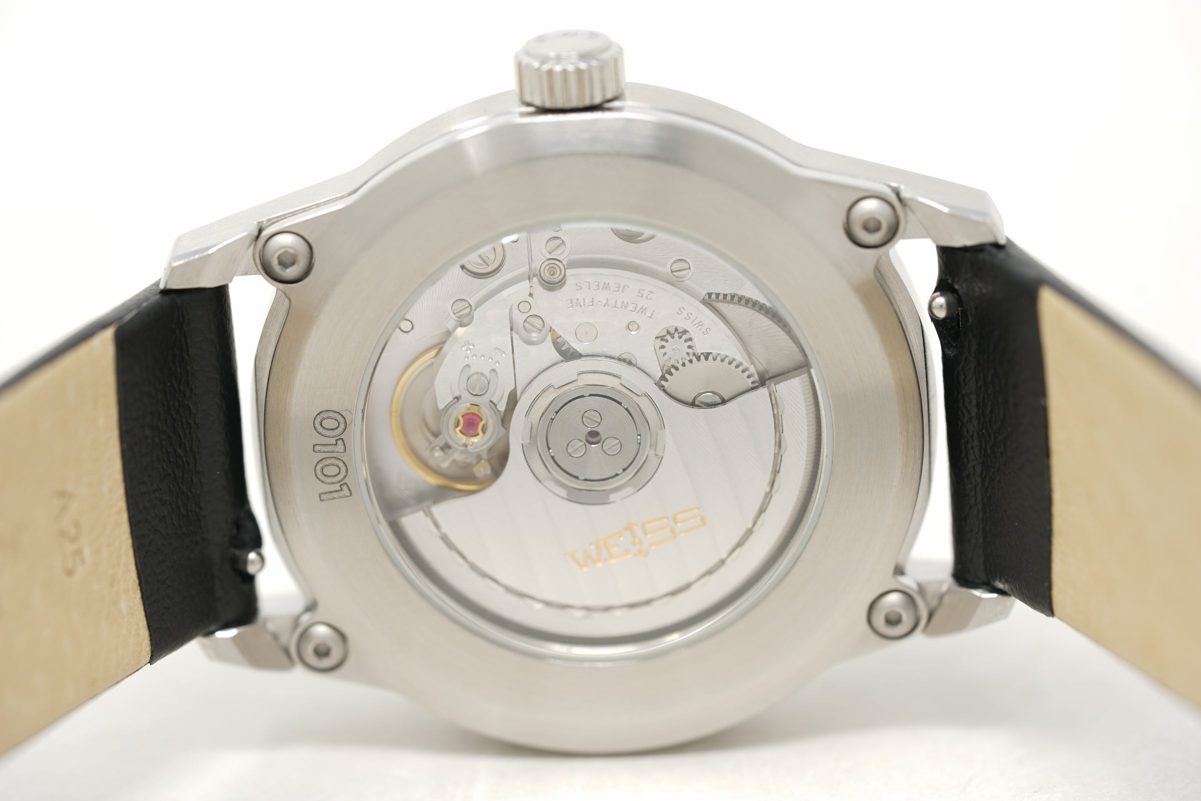 Pre-Owned Weiss 38mm Automatic Standard Issue Field with Date White