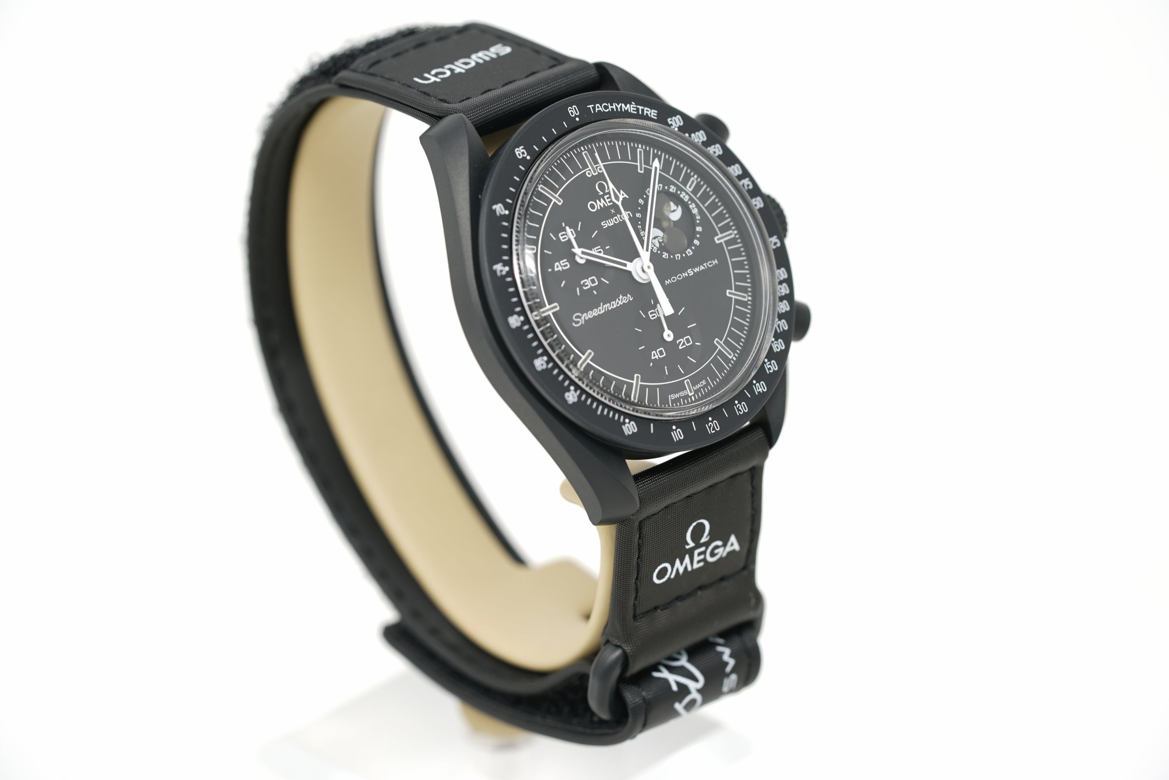Pre-Owned Swatch x Omega MoonSwatch Mission to the Moonphase 'New Moon' SO33B700
