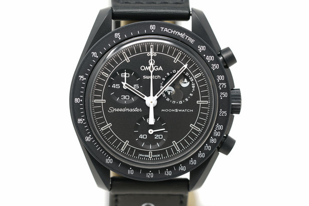 Pre-Owned Swatch x Omega MoonSwatch Mission to the Moonphase 'New Moon' SO33B700