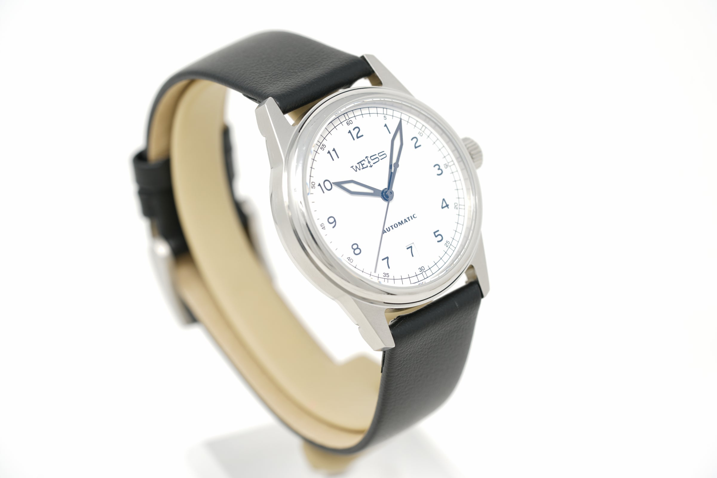 Pre-Owned Weiss 38mm Automatic Standard Issue Field with Date White