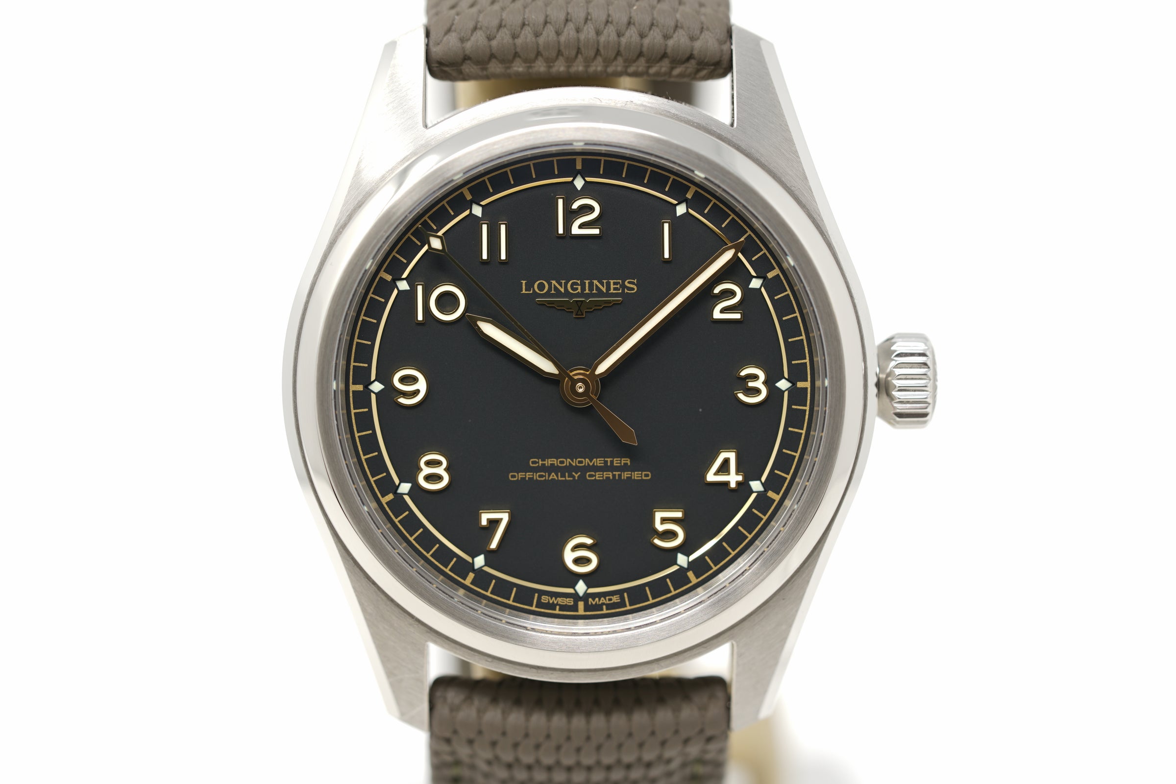 Pre-Owned Longines Spirit Pilot 39mm L3.809.4.53.9