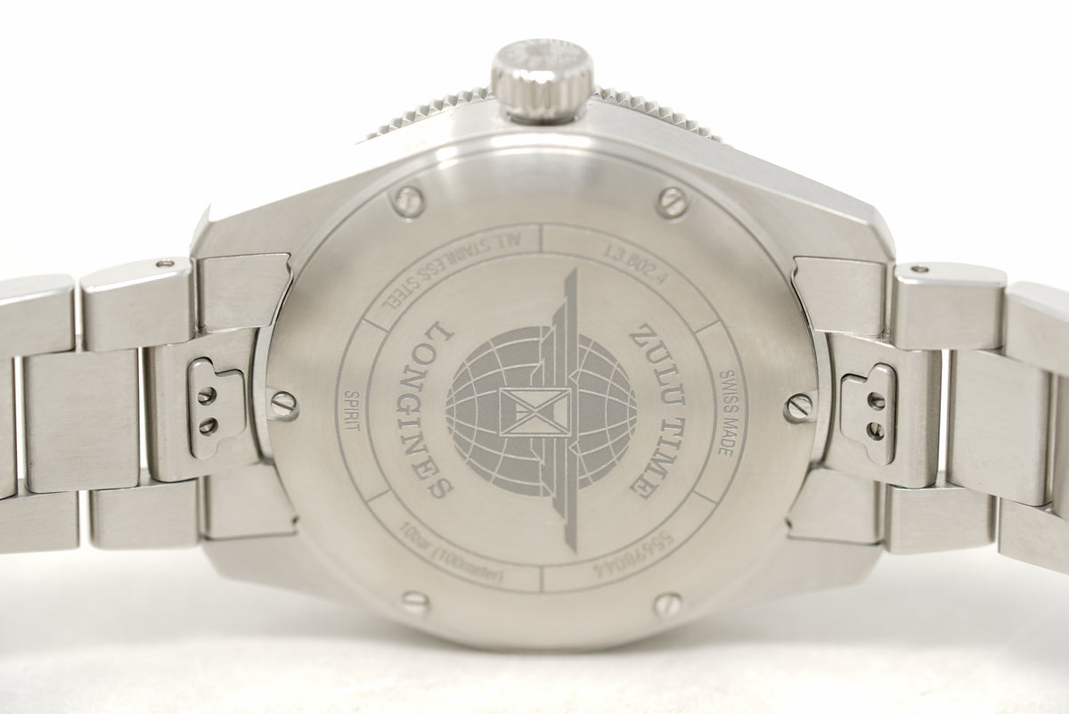 Pre-Owned Longines Spirit Zulu Time GMT L3.802.4.93.6