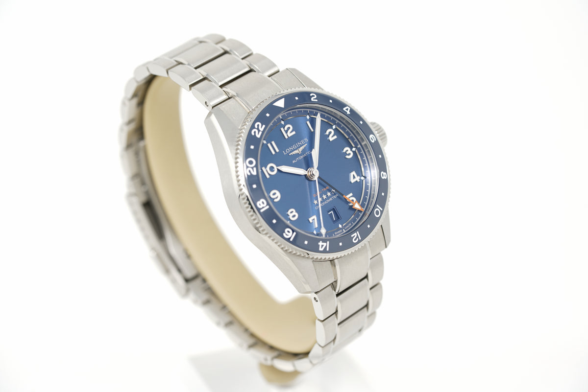 Pre-Owned Longines Spirit Zulu Time GMT L3.802.4.93.6