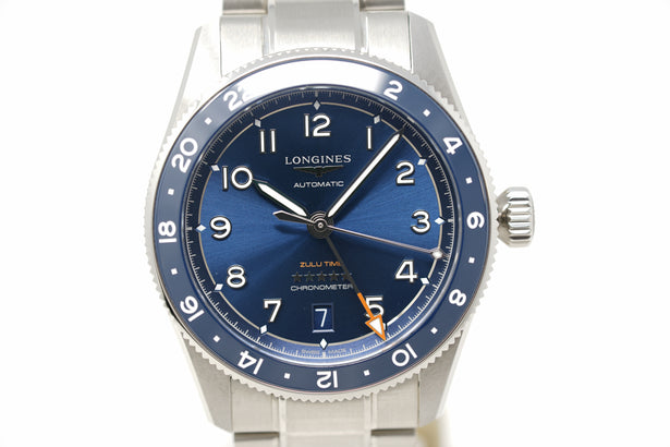 Pre-Owned Longines Spirit Zulu Time GMT L3.802.4.93.6