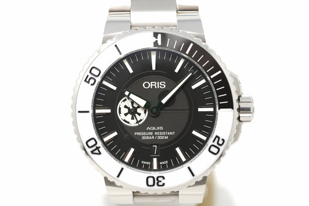 Pre-Owned Oris Aquis Star Wars Stormtrooper LE 01 743 7734 4184-Set MB