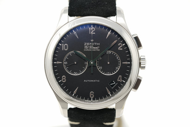 Pre-Owned Zenith Class T El Primero Black Chrono 03.0510.4002/21.C492