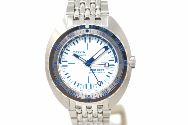 Pre-Owned Doxa SUB 250T GMT 'Great White' Topper Edition 855.10.011.10-SE9