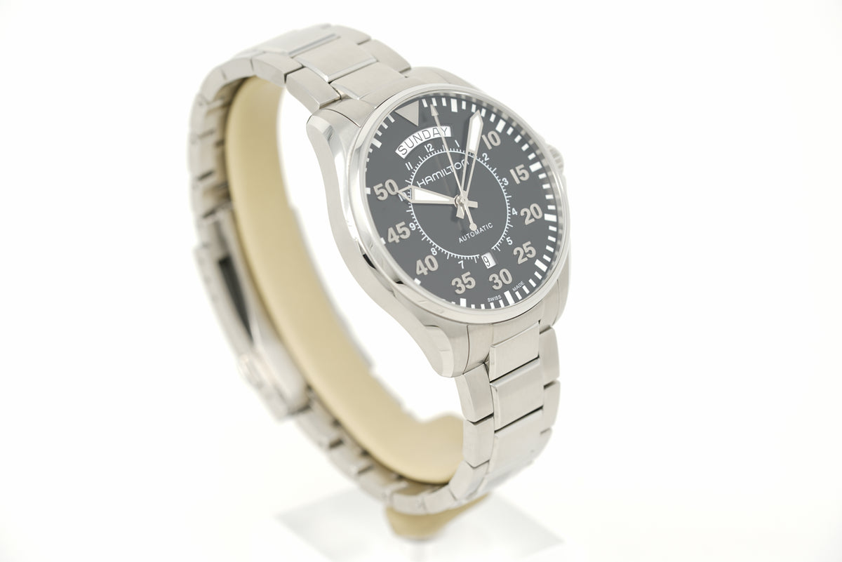 Pre-Owned Hamilton Khaki Aviation Pilot Day Date H64615135