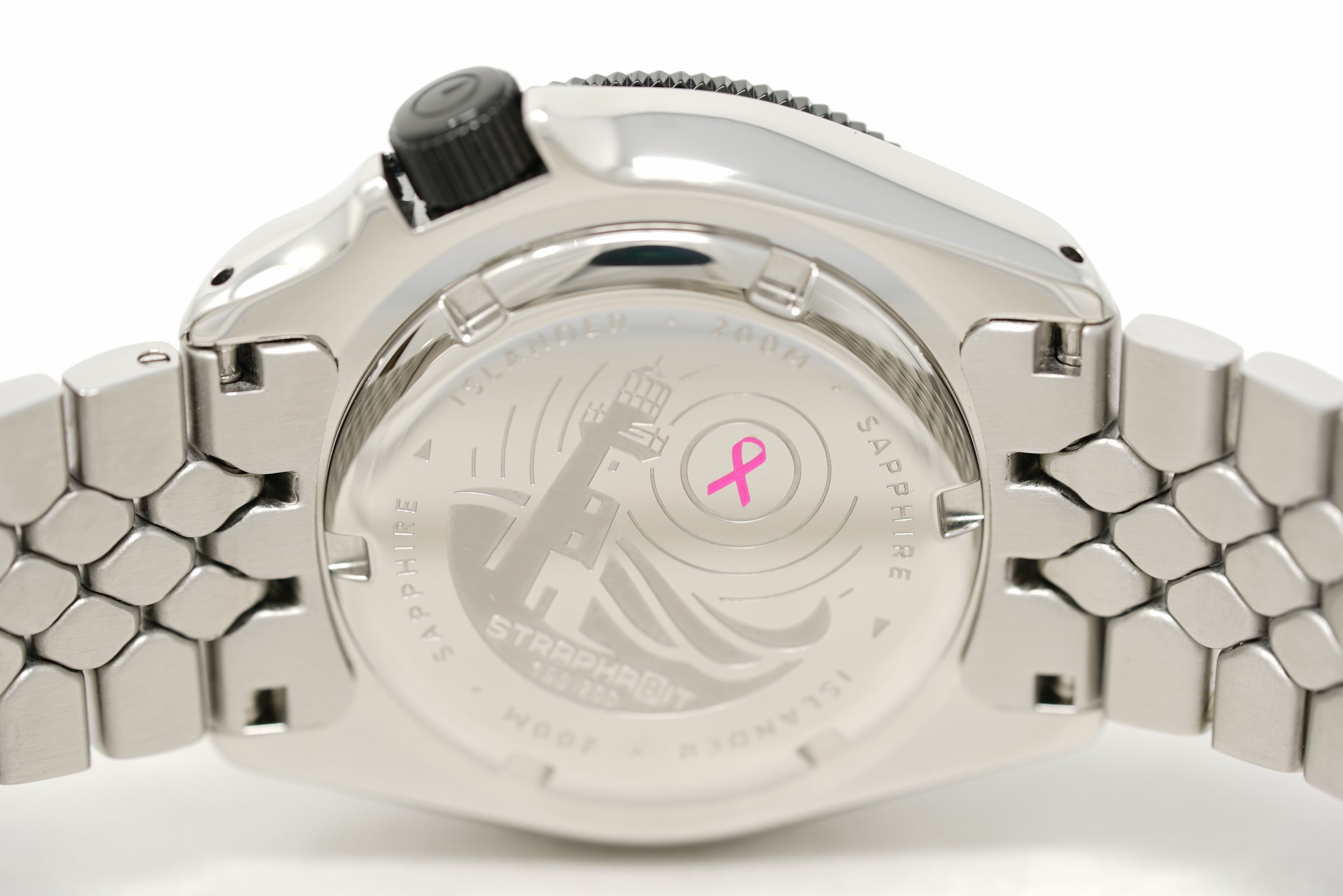 Pre-Owned Islander x StrapHabit x Brodinkee "MWP" (Men Wear Pink) Charity #ISL-342
