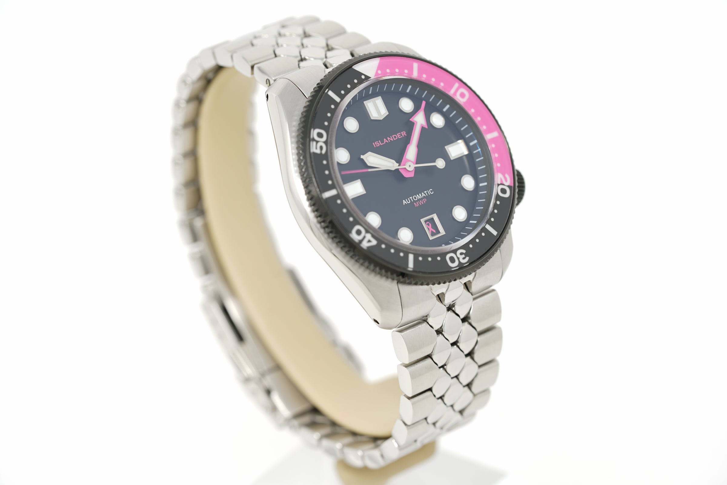 Pre-Owned Islander x StrapHabit x Brodinkee "MWP" (Men Wear Pink) Charity #ISL-342