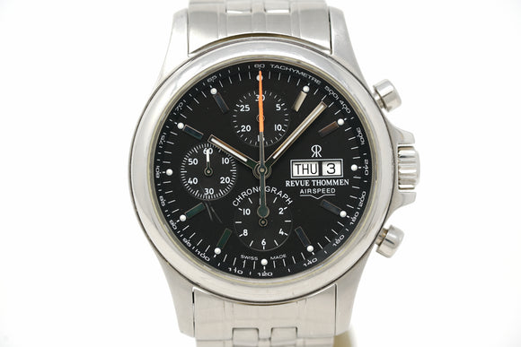 Pre-Owned Revue Thommen Airspeed Pilot Chronograph 17081.6137