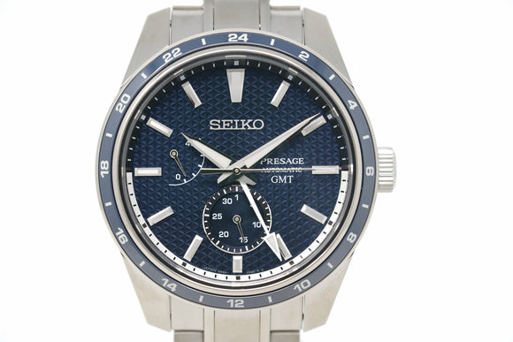 Pre-Owned Seiko Presage Sharp-Edged Series GMT Limited Edition SPB303