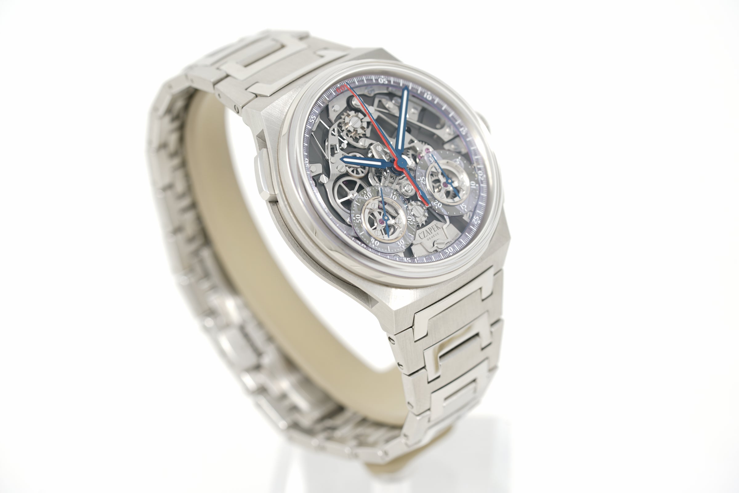 Pre-Owned Czapek Antarctique Rattrapante Ice Blue