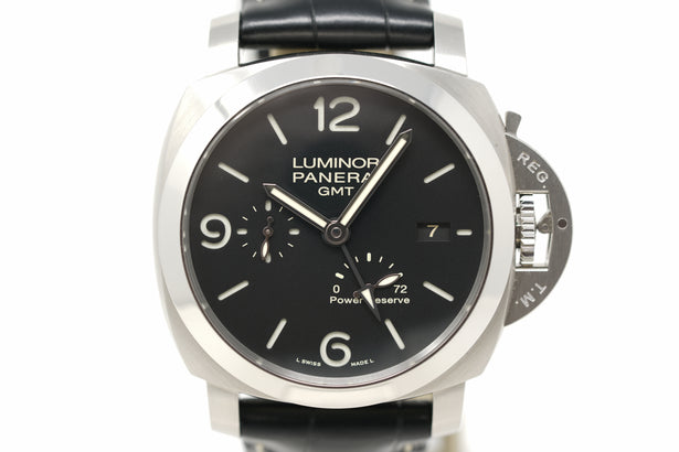 Pre-Owned Panerai Luminor 1950 3 Days GMT Acciaio PAM00321 R Series