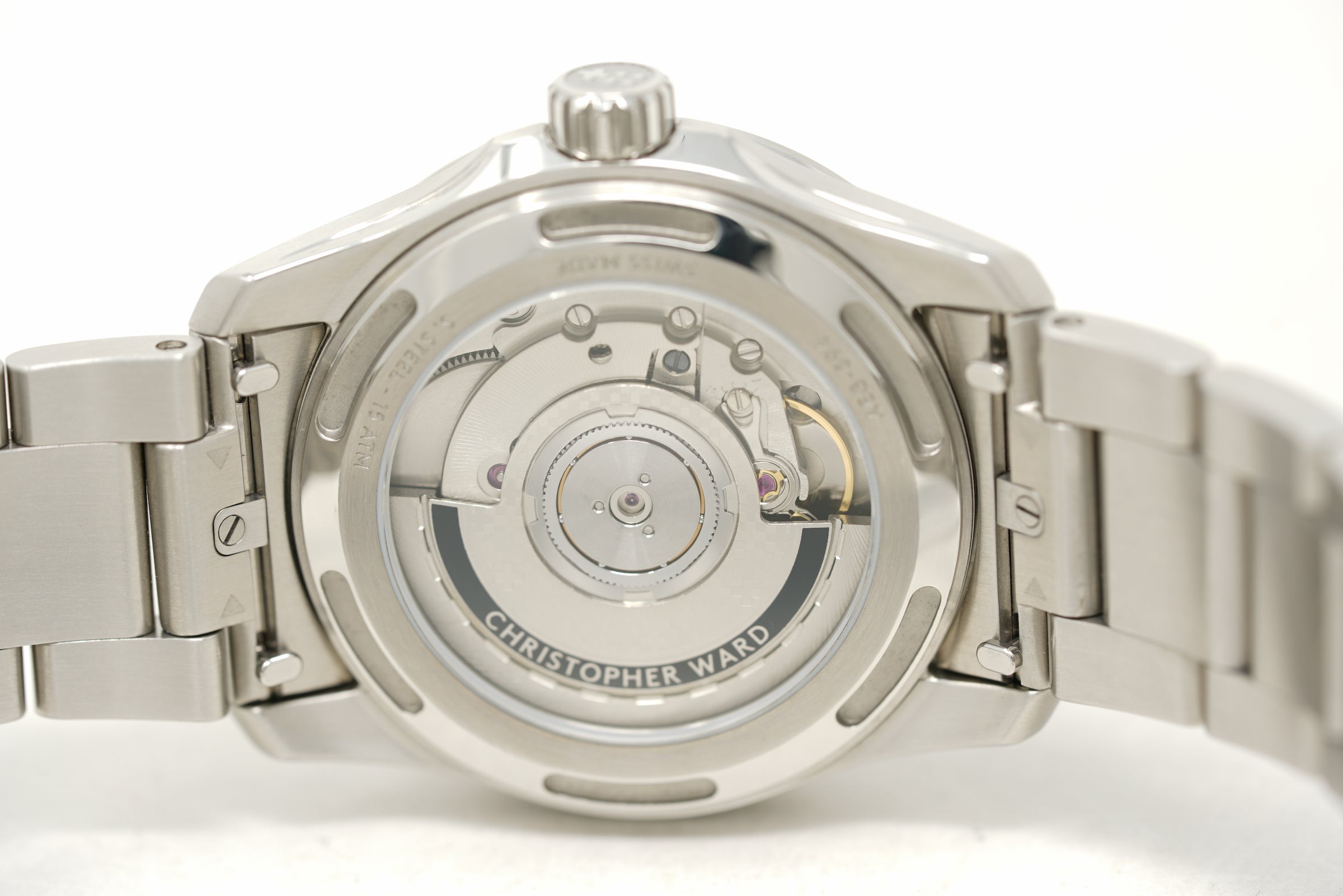 Pre-Owned Christopher Ward C63 Sealander GMT 36 White C63-36AGM3-S00W0