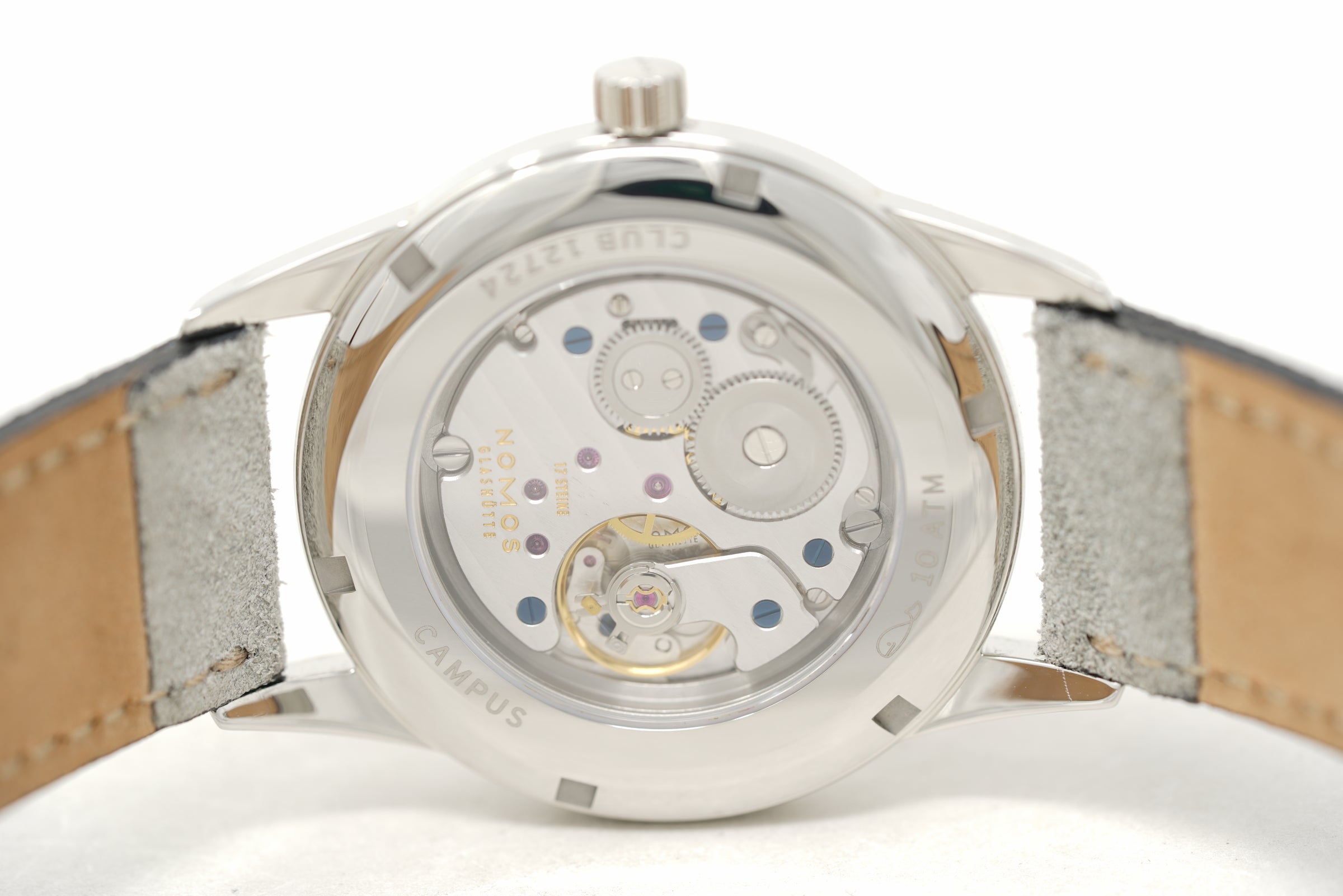Pre-Owned Nomos Glashütte Club Campus 38 Cream Coral 725.GB