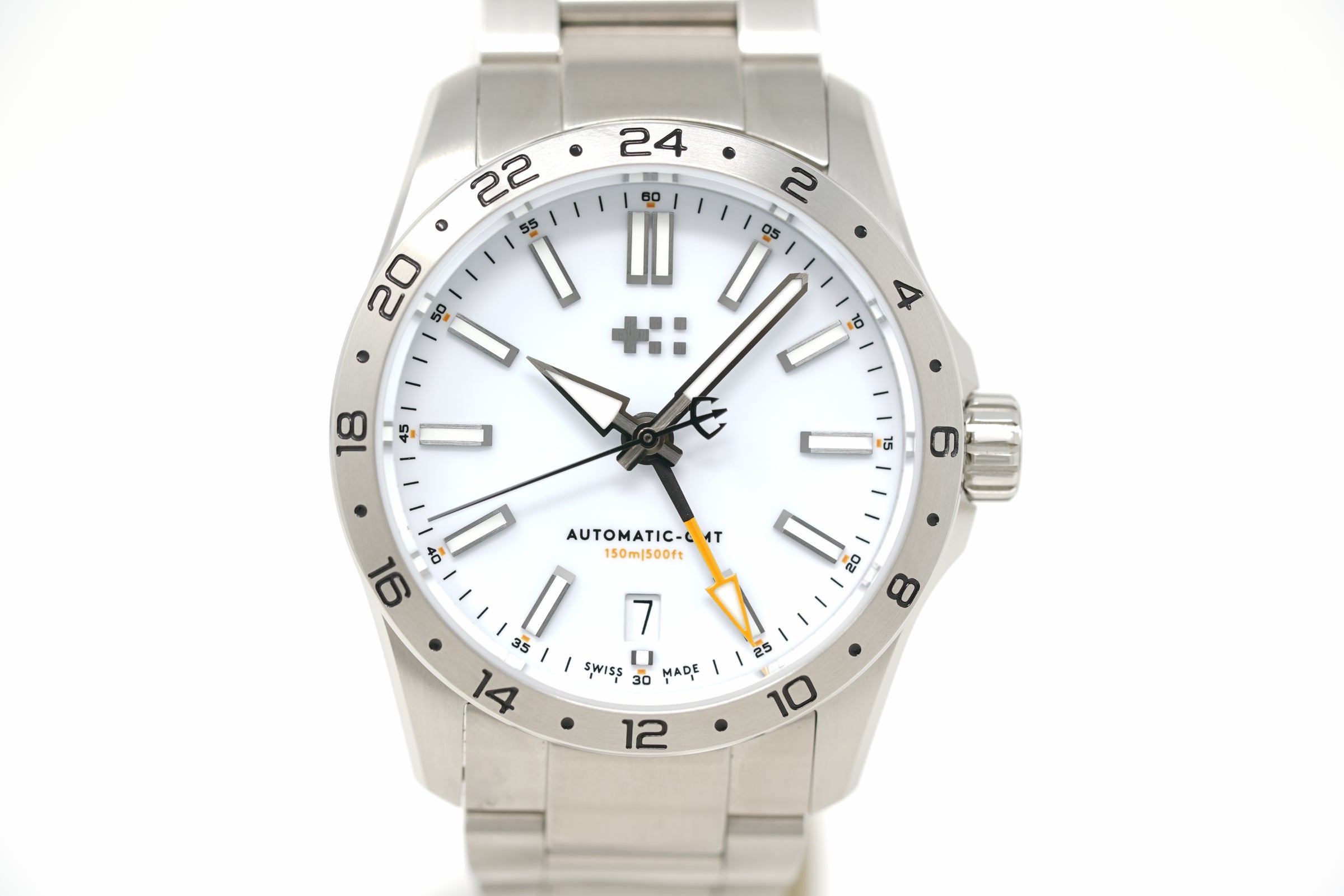Pre-Owned Christopher Ward C63 Sealander GMT 36 White C63-36AGM3-S00W0