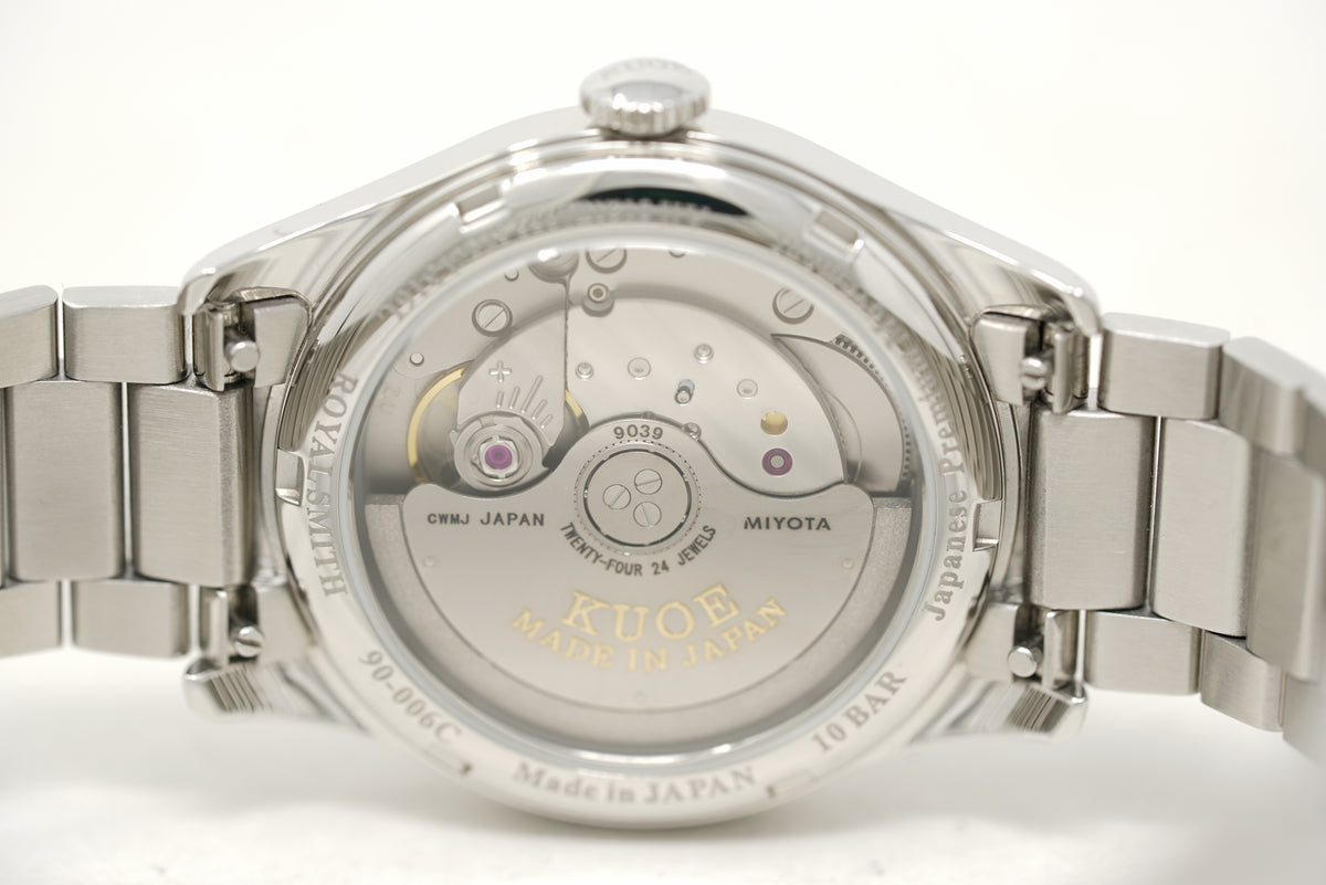 Pre-Owned Kuoe Kyoto Royal Smith Breguet Numerals Silver Case Ivory Dial 90-006